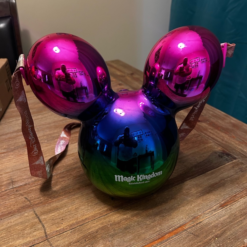 Disney Magic Kingdom Pink and Blue Mickey Balloon